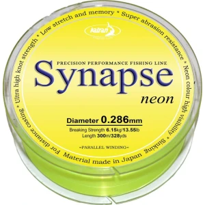 KATRAN Fishing Line Synapse Neon 0,286mm/13,55 Lb/6,15 kg/300 M