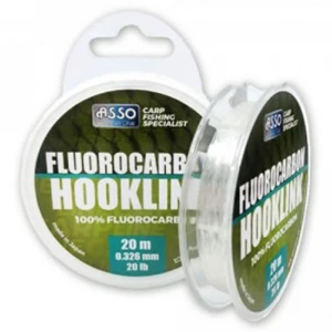 Fir Asso Fluorocarbon Hooklink 20m 0.326mm 9.1kg Clear