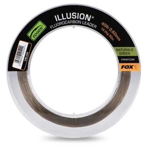 Fir Fox Illusion Fluorocarbon Leader, Natural Green, 40lb-18.2kg, 0.60mm, 50m Fir Fox Illusion Fluorocarbon Leader, Natural Green, 40lb-18.2kg, 0.60mm, 50m