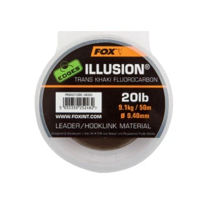 Fluocarbon FOX Edges Illusion Leader 50m 0.50mm 13.64 kg