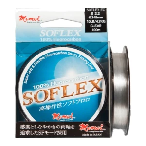 FIR FLUOROCARBON MOMOI SOFLEX  100M 0.245MM 4.7 KG 8LB