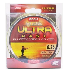 Fir ASSO Ultra Cast Galben Fluo 0.18mm 150m