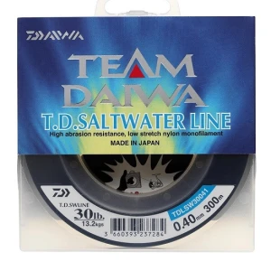 Fir Daiwa Monofilament T.D. Saltwater, Albastru Translucid, 026MM/5,8KG/300M
