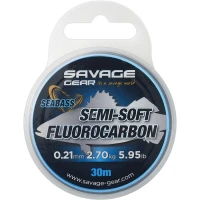 Fir Fluorocarbon Savage Gear Semi Soft Seabass 0.21mm 30m 2.7kg
