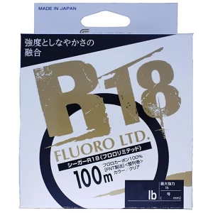 Fir Fluorocarbon Seaguar R18 100m, 0.165mm, 1.8kg Fir Fluorocarbon Seaguar R18 100m, 0.165mm, 1.8kg