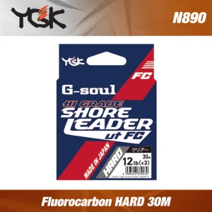 Fir Fluorocarbon YGK G-SOUL HG SHORE LEADER FC HARD 30M 0.50mm 24lb