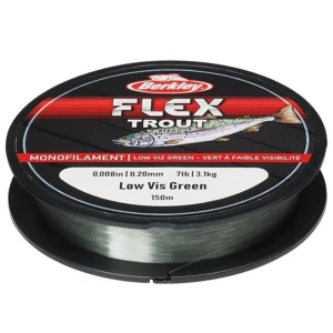 Fir Monofilament BERKLEY Flex Trout, Low Vis Green, 150m, 0.22mm, 3.65kg Fir Monofilament BERKLEY Flex Trout, Low Vis Green, 150m, 0.22mm, 3.65kg