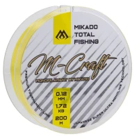 Fir Monofilament Mikado M-craft, Yellow, 1.35kg, 0.10mm, 200m