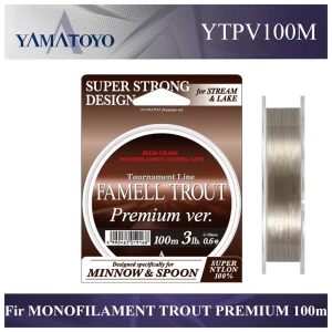 Fir Monofilament YAMATOYO Trout Premium Maro Titan, 0.127mm, 100m