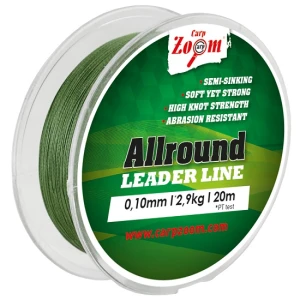 FIR CARP ZOOM TEXTIL LEADER ALLROUND 20m 0.14mm Gri FIR CARP ZOOM TEXTIL LEADER ALLROUND 20m 0.14mm Gri