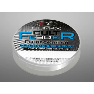 FIR FLUOROCARBON CLIMAX CULT FEEDER INVISIBLE HOOKLINK 25M 0.22mm 3.9kg FIR FLUOROCARBON CLIMAX CULT FEEDER INVISIBLE HOOKLINK 25M 0.22mm 3.9kg