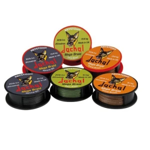 FIR TEXTIL KRYSTON JACKAL SEMI STIFF COATED 20M 20LB GRAWEL BROWN