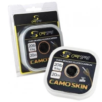 Fir Fluorocarbon Carp Spirit cu Camasa Camo Skin Weed Green 20m 25lbs 11.30kg Fir Fluorocarbon Carp Spirit cu Camasa Camo Skin Weed Green 20m 25lbs 11.30kg