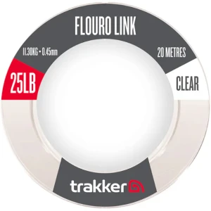 Fir Fluorocarbon Trakker Fluoro Link, Clear, 0.45mm, 11.30kg/25lbs, 20m Fir Fluorocarbon Trakker Fluoro Link, Clear, 0.45mm, 11.30kg/25lbs, 20m