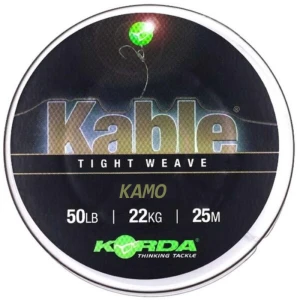 Fir Leadcore KORDA Kable Tight Weave, Kamo, 50lbs, 25m