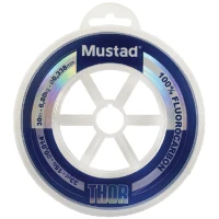 Fir Mustad Thor Fluorocarbon Leader, Clear, 0.38mm, 9kg, 30m