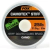 Fir Textil Fox Edges Camotex Stiff, 11.34kg-25lbs, 20m