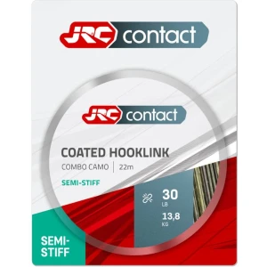 Fir Textil JRC Contact Coated Hooklink Semi Stiff, Camo, 13.6kg, 30lbs, 22m