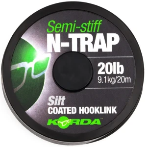 Fir Textil KORDA N-Trap Semi Stiff Coated, Silt, 15lbs, 20m Fir Textil KORDA N-Trap Semi Stiff Coated, Silt, 15lbs, 20m