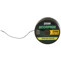 Fir Textil Zfish Scorpion Sinking Braid, Brown Camouflage, 15.9kg, 35lb, 10m