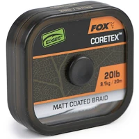 Fir Textil cu Camasa Fox Naturals Coretex, Verde Inchis, 20m, 20lb/9.1kg Fir Textil cu Camasa Fox Naturals Coretex, Verde Inchis, 20m, 20lb/9.1kg