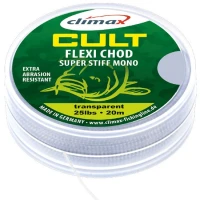 Fir monofilament Climax CULT CRAP FLEXI CHOD MONO HOOKLINK 20m 0.50mm 25lb Fir monofilament Climax CULT CRAP FLEXI CHOD MONO HOOKLINK 20m 0.50mm 25lb