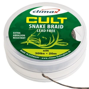 Fir textil Climax CULT CRAP SNAKEBRAID LEADER 10m 30lb Dark Silt