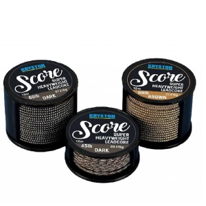 Fir textil Kryston Score Heavyweight Leadcore Muddy Brown 35lb/10m
