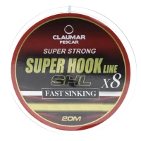 Fir Textil Claumar 8x Super Hook Line Shl 0.16mm, 19kg, 20m