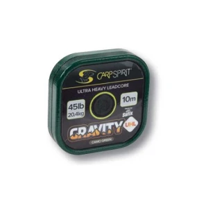 LEADCORE CARP SPIRIT GRAVITY ULTRA HEAVY LEAD CORE 45LB 10MT 20.4KG CAMO GREEN
