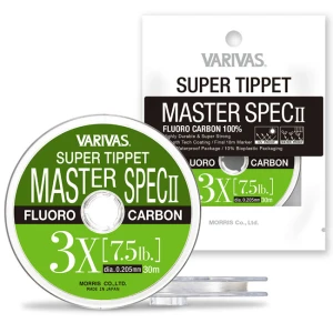 FIR MONOFILAMENT FLY VARIVAS  SUPER TIPPET MASTER SPEC ll FLUORO -2X 25m 0.330mm 19.5lb