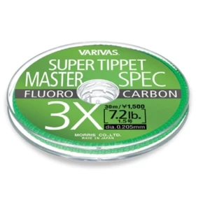 FIR MONOFILAMENT VARIVAS SUPER TIPPET MASTER SPEC FLUORO 9X 30M FIR MONOFILAMENT VARIVAS SUPER TIPPET MASTER SPEC FLUORO 9X 30M