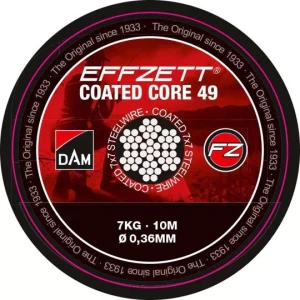 Fir DAM Effzett Coated Core49 Steeltrace 7X7 Brown, 0.52mm, 11kg, 10m