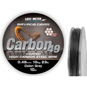 Fir SAVAGE GEAR Pentru Struna 7x7 Carbon 49, 0.60mm, 16kg, 10m Fir SAVAGE GEAR Pentru Struna 7x7 Carbon 49, 0.60mm, 16kg, 10m