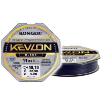 Fir Textil Konger Rigging Line Kevlon X4 Black 0.06mm, 4kg, 10m