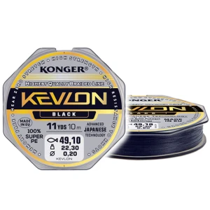 Fir Textil Konger Rigging Line Kevlon X4 Black 0.06mm, 4kg, 10m Fir Textil Konger Rigging Line Kevlon X4 Black 0.06mm, 4kg, 10m