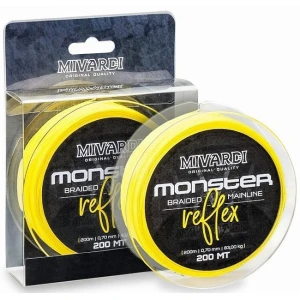 FIR TEXTIL MIVARDI MONSTER REFLEX YELLOW CATFISH BRAID 200m  0.60mm  72kg