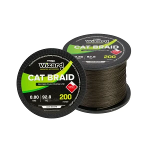 FIR WIZARD CAT BRAIDED LINE DARK BROWN 0.90mm 200m 97.6kg FIR WIZARD CAT BRAIDED LINE DARK BROWN 0.90mm 200m 97.6kg
