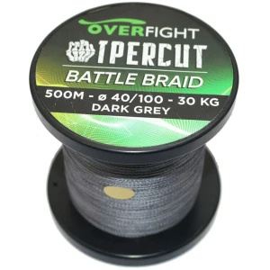 Fir Multifilament OVERFIGHT Ipercut Battle 4X Gri, 48kg, 0.60mm, 500m Fir Multifilament OVERFIGHT Ipercut Battle 4X Gri, 48kg, 0.60mm, 500m