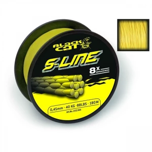 Fir Textil BLACK CAT S-Line, Yellow, 0.55mm, 70kg, 250m Fir Textil BLACK CAT S-Line, Yellow, 0.55mm, 70kg, 250m