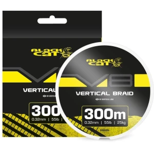 Fir Textil BLACK CAT V8-Line, 0.32mm, 25kg, 300m, Camo