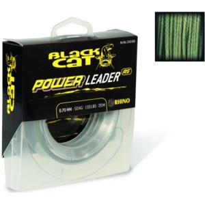Fir Textil Inaintas Black Cat Power Leader, 1.00mm, 80kg, 20m Fir Textil Inaintas Black Cat Power Leader, 1.00mm, 80kg, 20m