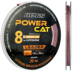Fir Textil Inaintas Nevis Powercat Braid Leader x8, 20m, 0.60mm, 57kg