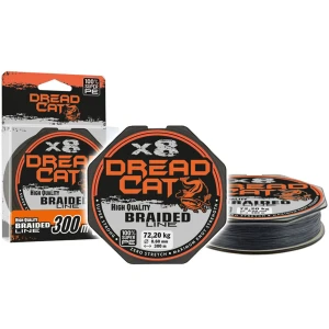 Fir Textil Konger Dread Cat Braided VX8 Negru, 300m, 0.60mm, 72.2kg