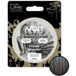 Inaintas Textil VAGNER Hook Leader, Camo, 95kg, 0.88mm, 25m