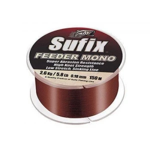 FIR SUFIX FEEDER MONO BURGUNDY 300M 0.14MM