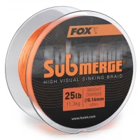  Fir Textil Scufundator Fox Submerge Bright Orange Sinking Braid 600m, 0.16mm, 25lb