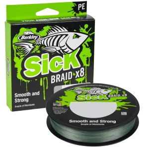 Fir Textil BERKLEY Sick Braid, Moss Green, 0.12mm, 11.20kg 2000m