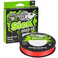 Fir Textil BERKLEY Sick Braid, Red, 0.19mm, 18kg 2000m