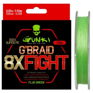 Fir Textil GUNKI G Braid 8X Fighting, 11kg, 0.17mm, 135m